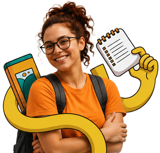 Estudante preparada para o Enem