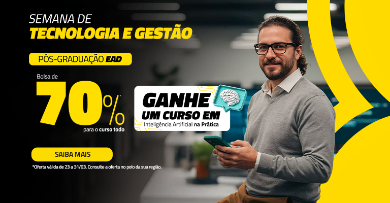 HOME – Pós > 70% Semana Gestão e Tecnologia 
