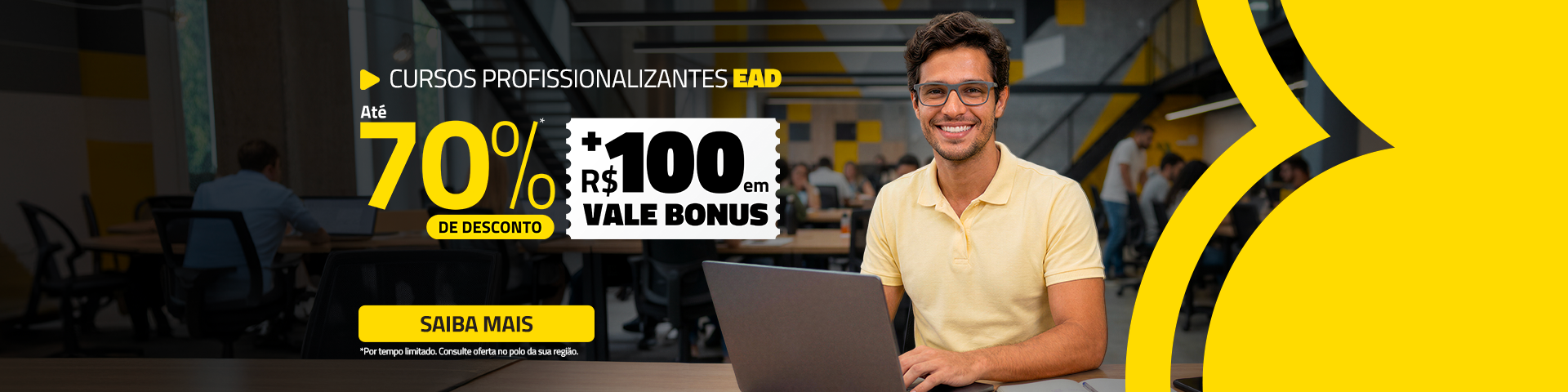 HOME - PROF > OFERTA 19.04  – ATÉ 70% - COM VALE BONUS
