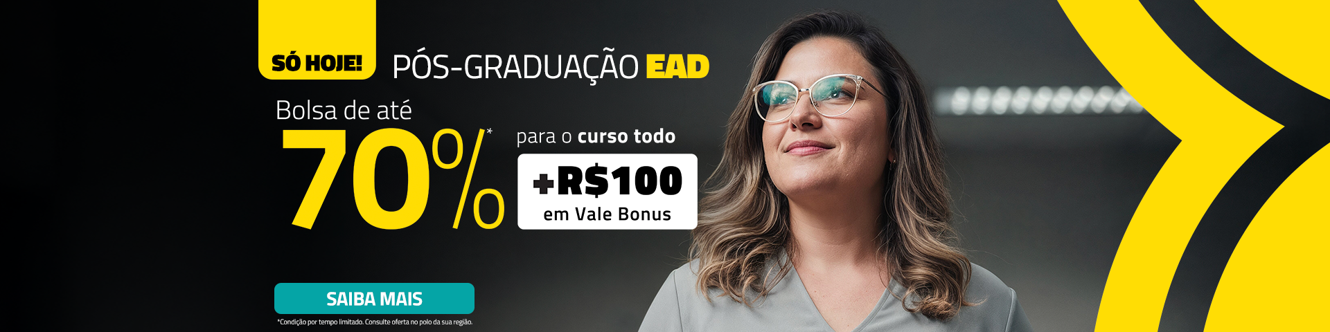 HOME – PÓS > OFERTA 19.04  – ATÉ 70% - COM VALE BONUS