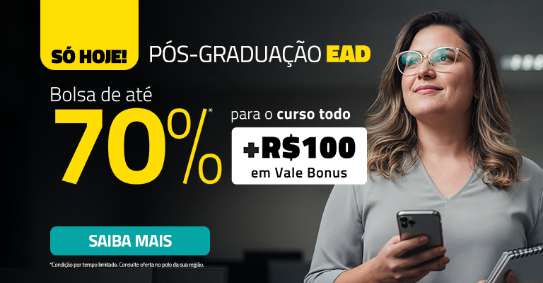 HOME – PÓS > OFERTA 19.04  – ATÉ 70% - COM VALE BONUS
