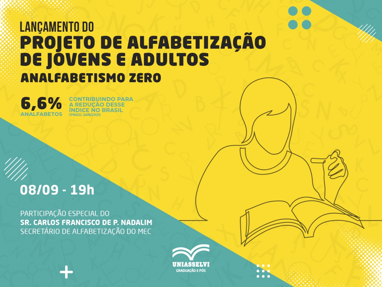 Livro I - Projeto Alfabetização de Jovens e Adultos - Analfabetismo Zero, PDF, Alfabetização